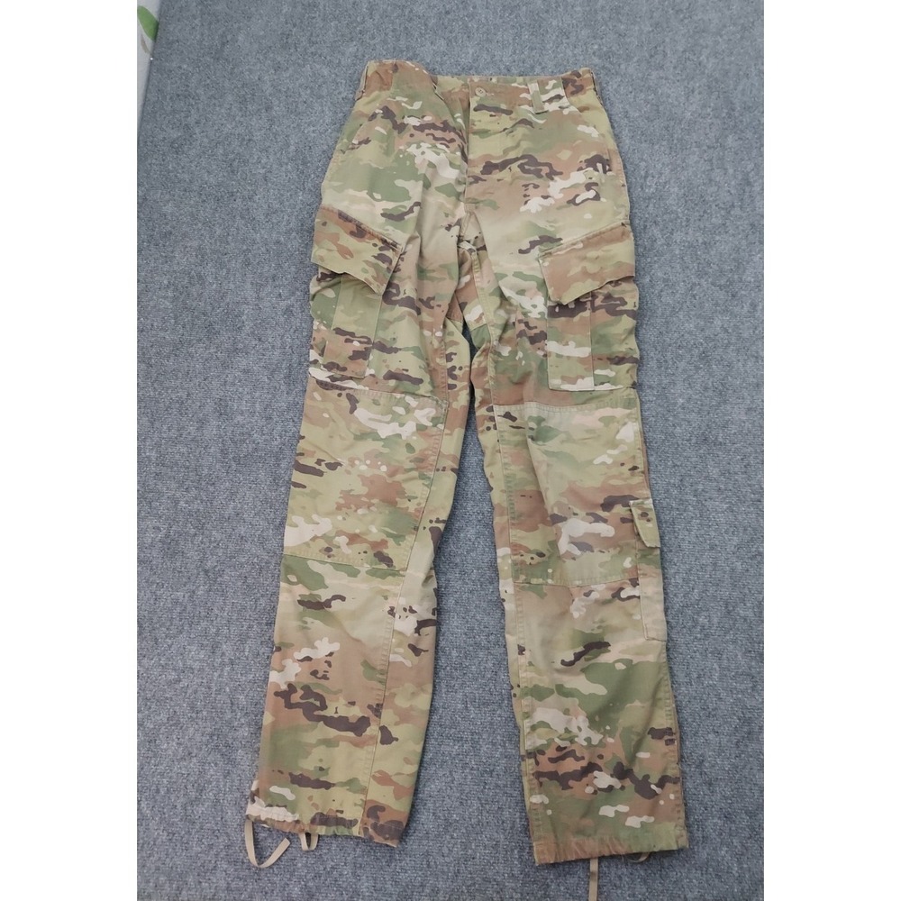 Army Camo Pants Mens Small Long OCP Cargo Military Ripstop Outdoor‎ Utility
